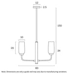 Sebring Pendant Light 4Lt
