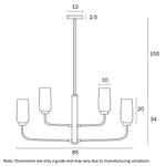 Sebring Pendant Light 8Lt