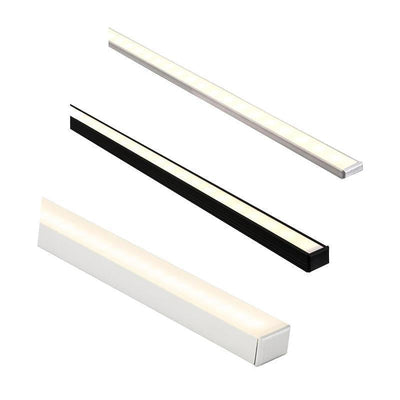 Shallow Square Aluminium Profile IP20 in Silver/Black/White Havit Commercial