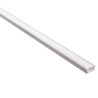 Shallow Square Foot Trafficable Aluminium Profile 19x8mm in Silver Havit Commercial - HCP-4111908