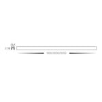 Shallow Track to suit Low Voltage Track System in Black Havit Commercial - HCP-10291-SE