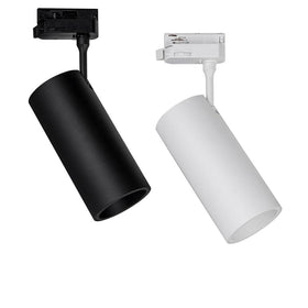 Single Circuit LED Track Light 30w Dimmable in Black or White Havit Commercial - HCP-1023001, HCP-1033001