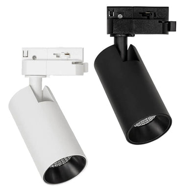 Single Circuit LED Track Light 9w Dimmable Black or White Havit Commercial - HCP-10X0901
