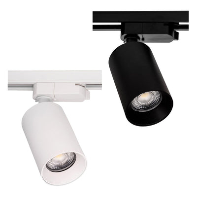 Single Circuit Track Heads 5 Colour 12w Dimmable Black, White Havit Commercial HCP-10X1201