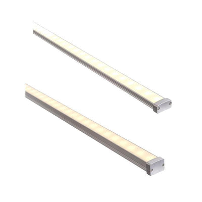 Square Aluminium Profile IP65 Shallow or Deep in Silver Havit Commercial - HCP-4811808, HCP-4811812