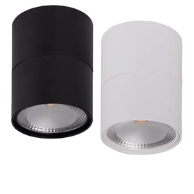 Surface Mounted LED Downlight 12w Black, White CCT HCP-89X1214 Havit Commercial