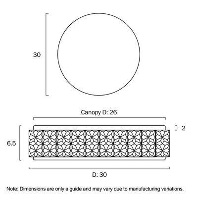 Tereza LED Dimmable Oyster