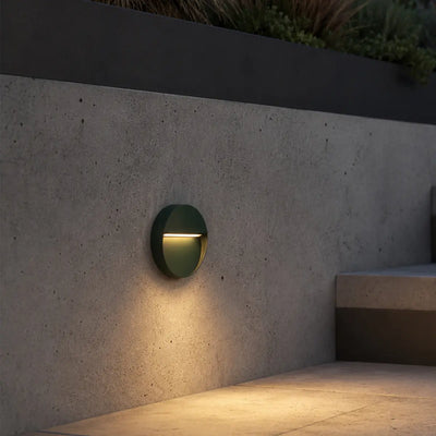 Terin 24V Exterior Round Wall Light — lifestyle