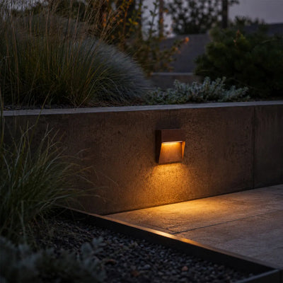 Terin 24V Exterior Square Wall Light — lifestyle