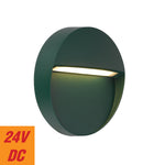 Terin 24V Exterior Round Wall Light — Verde