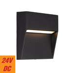 Terin 24V Exterior Square Wall Light — Black