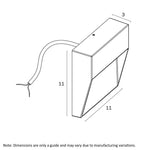 Terin 24V Exterior Square Wall Light