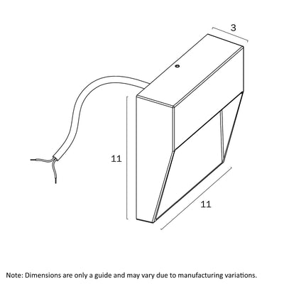 Terin 24V Exterior Square Wall Light