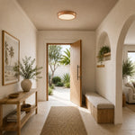 Thalia 30Cm 12W LED Oyster Step Dimmable Ceiling Light — lifestyle