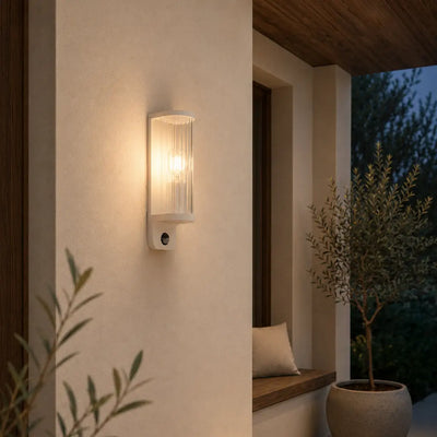 Thirlo Exterior Sensor Wall Light — lifestyle
