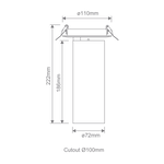 Domus THOR-PRO 23W TRIO Dim 36° Recessed