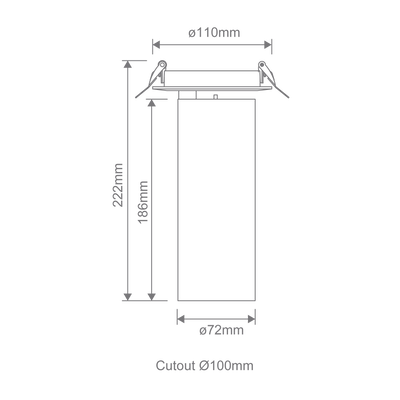 Domus THOR-PRO 23W TRIO Dim 36° Recessed