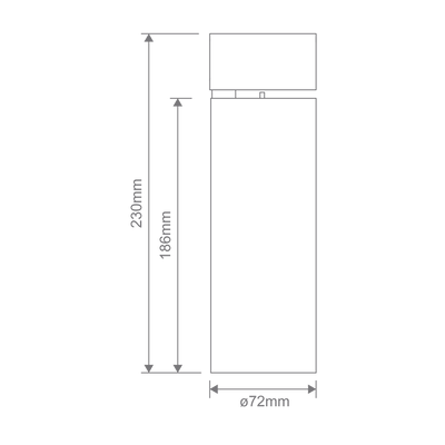 Domus THOR-PRO 23W TRIO Dim 36° S/Mount