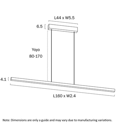 Torben 160Cm Linear Pendant Light