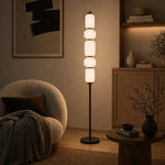 Torso LED Floor Lamp 26w in Black or Brass — lifestyle