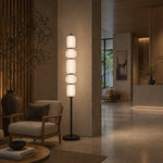 Torso LED Floor Lamp 26w in Black or Brass — lifestyle