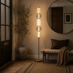 Torso LED Floor Lamp 26w in Black or Brass — lifestyle