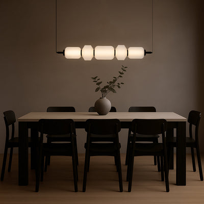 Torso LED Pendant Lamp 5Lt 26w in Black or Brass — lifestyle