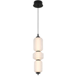 Torso LED Pendant Lamp 3Lt 16w in Black or Brass