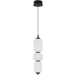 Torso LED Pendant Lamp 3Lt 16w in Black or Brass