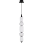 Torso LED Pendant Lamp 5Lt 26w in Black or Brass