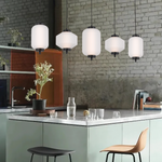 Torso Bar LED Pendant Lamp 5Lt 28w in Black or Brass — lifestyle