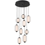 Torso LED Pendant Lamp 9Lt 50w in Black or Brass
