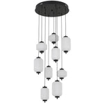 Torso LED Pendant Lamp 9Lt 50w in Black or Brass