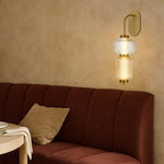 Torso Indoor LED Wall Light in Black or Brass — lifestyle