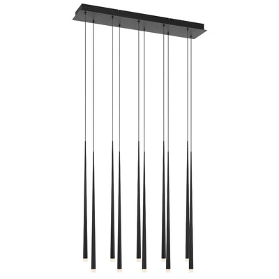 Trina 10 Light Bar Pendant — Black