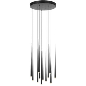 Trina 12 Light Pendant — Black