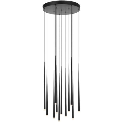 Trina 12 Light Pendant — Black