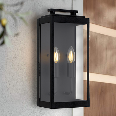 TRUMAN 2 LIGHT EXTERIOR WALL LIGHT — lifestyle