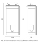 TRUMAN 1 LIGHT EXTERIOR WALL LIGHT