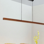 Truso LED Pendant Light CCT 30w Black & Walnut