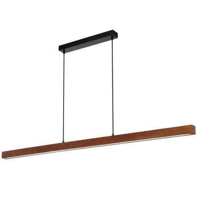 Truso LED Pendant Light CCT 30w Black & Walnut