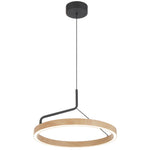 Truvon 40Cm Pendant Light — Black| Oak
