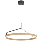 Truvon 60Cm Pendant Light — Black| Oak