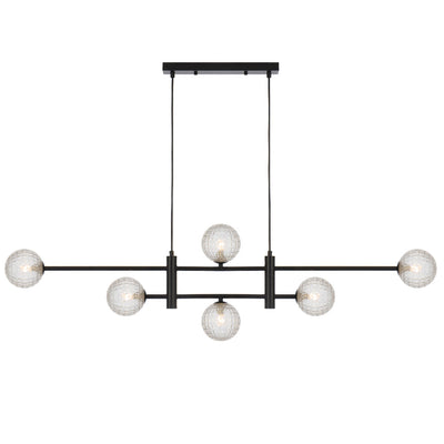 Tyson 6 Pendant Light — Clear Prism