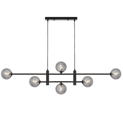 Tyson 6 Pendant Light — Smoke