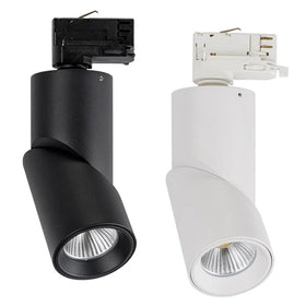 Three Circuit LED Track Light CCT 12w Rotatable Black/White Havit Commercial - HCP-10X2201