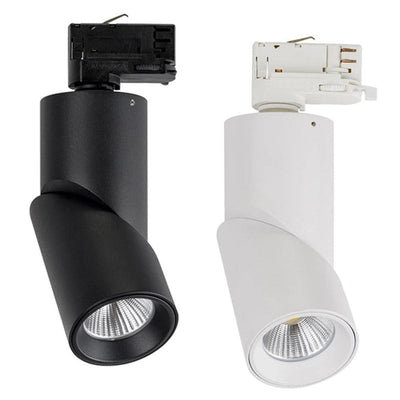 Three Circuit LED Track Light CCT 12w Rotatable Black/White Havit Commercial - HCP-10X2201