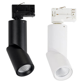 Three Circuit LED Track Light CCT 7w Rotatable Black/White Havit Commercial - HCP-10X2101