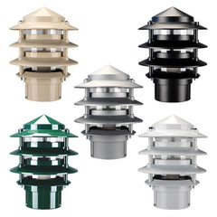 DOMUS Three Tier Bollard Garden Light IP44