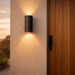 Up and Down LED Wall Light 2Lt 8w/12w/15w Tri-Colour in Black or White Havit Commercial